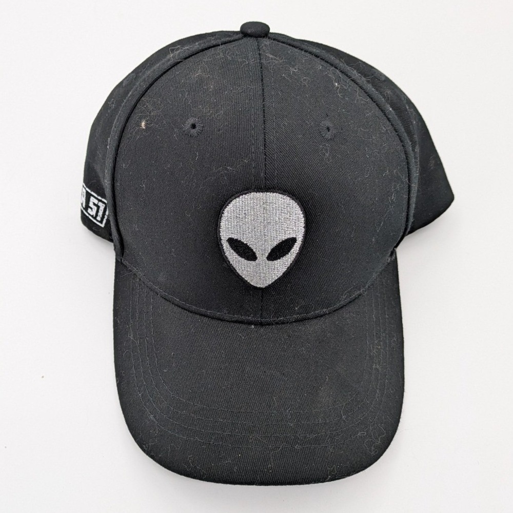Alien Fresh Jerky Alien Head‎ Embroidered Adjustable Black Cap Area 51 Hat